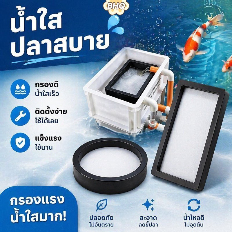 BHQ แผ่นกรองตู้ปลาตาข่ายไนลอนแยกขยะหน้าจอท่อระบายน้ําถังปลาบ่อน้ําสะอาดนํามาใช้ใหม่