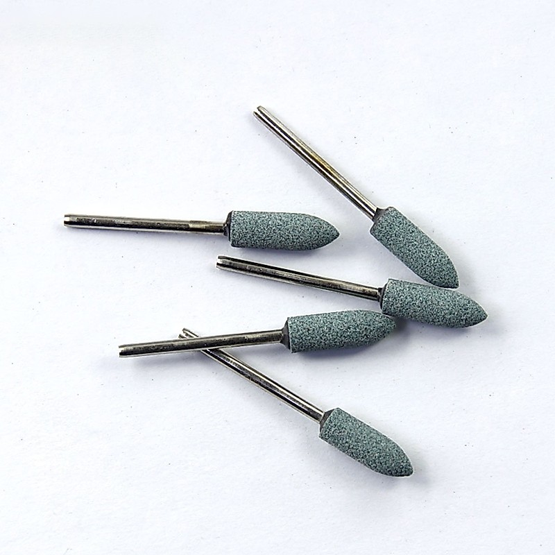 Lodden 50pcs ทันตกรรมขัดหินสีเขียว Medium Contour เซรามิค Low speed burs สําหรับทันตแพทย์ การดูแลฟันและเครื่องมือขัด