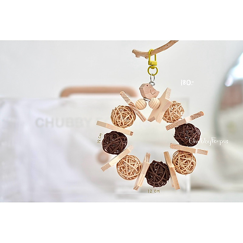 🤎พร้อมส่ง🤍 ของเล่นนก ของนกแทะคลายเครียด มี 2 แบบ