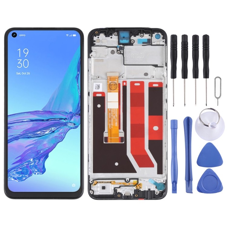 หน้าจอ LCD และ Digitizer Full Assembly พร้อมกรอบสําหรับ OPPO A53 4G CPH2127 CPH2131
