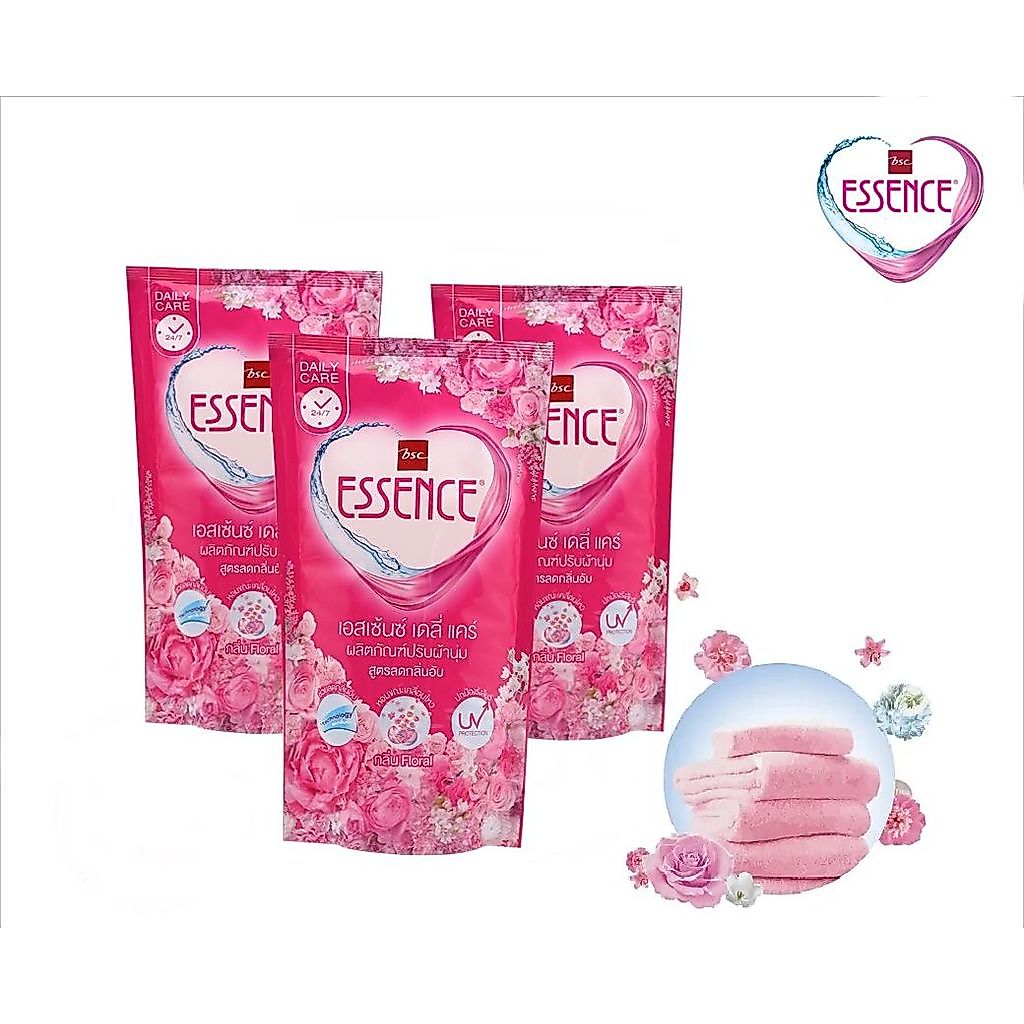 Essence ผลิตภัณฑ์ปรับผ้านุ่มเอสเซ้นซ์ เมจิคอล เซนท์ ขนาด 600 มล.  มี 3 กลิ่น (1 แพค 3 ถุง)
