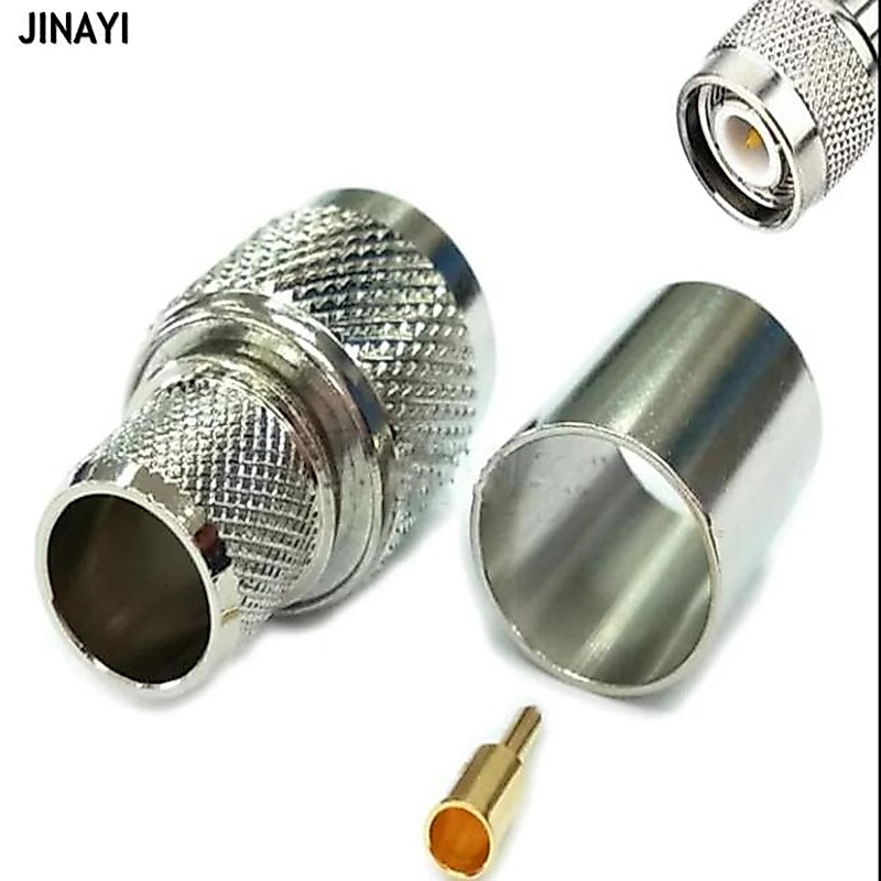 5pcs TNC ชายปลั๊ก Crimp สําหรับ 5D-FB 50-5 LMR300 RG5 RG6 RF Coaxial สายอะแดปเตอร์ Connector