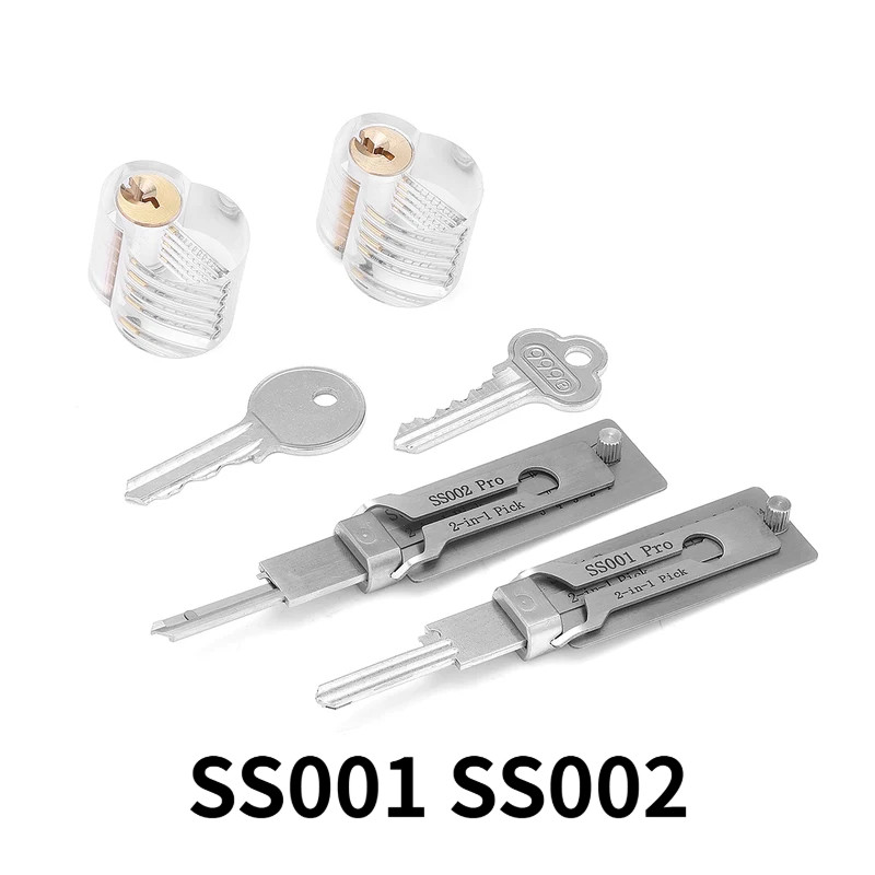 สําหรับ Lishi Yale Picks Picking SS001 SS002 2 in1 เครื่องมือช่างกุญแจ Master Key ถอดรหัส Micha ถอดร