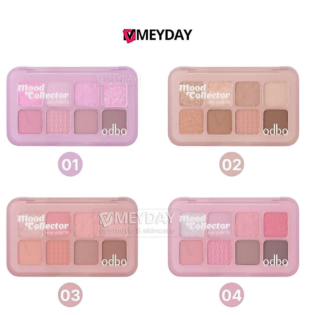(OD2030) ODBO MOOD COLLECTOR EYE PALLET โอดีบีโอ อายแชโดว์พาเลท 8 สี มีทั้งเนื้อแมทท์ 7.2g.