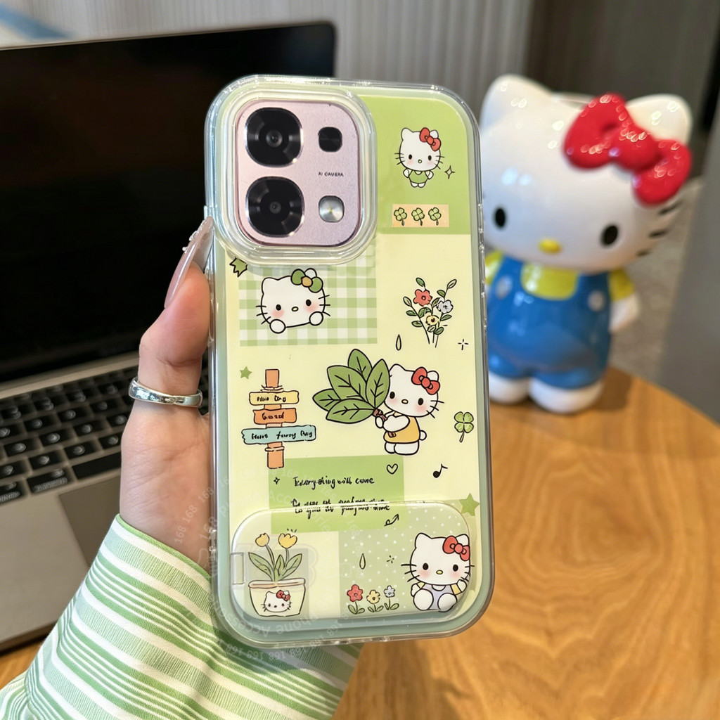 เคส OPPO A6 A5 Pro 5G เคส OPPO A6S A6X A6 A6C A6T Pro Case ลายการ์ตูนแมวน่ารัก ใบส้ม เคสใสกันกระแทก เคสเจล Armor 2 in 1 สำหรับผู้หญิง นักเรียน