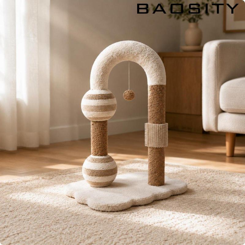 [Baosity] Shed-Less Arched Feline Scratch Post Sturdy Feline Scratch Arch ฐานที่มั่นคง