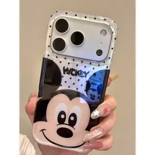 เมาส์ลายจุดเหมาะสําหรับเคสโทรศัพท์มือถือ iPhone17, Apple 16promax ใหม่ 15pro ผู้หญิง 13 เคสป้องกัน 14 17promax 16pro 14promax 15promax
