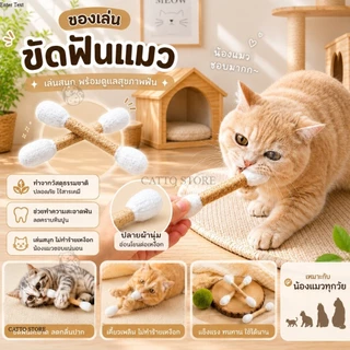 ไม้ขัดฟันแมว ของเล่นเพื่อสุขภาพฟัน เล่นสนุก ฟันสะอาด ของเล่นขัดฟัน