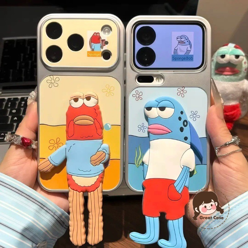 การ์ตูนตลกปลาสําหรับ Samsung Galaxy S26 S25 Edge S24 S23 S22 S21 S20 FE Lite Plus หมายเหตุ 20 Ultra 5G 4G น่ารักใต้น้ํา Corals ฝาครอบเงินปลอกอ่อน