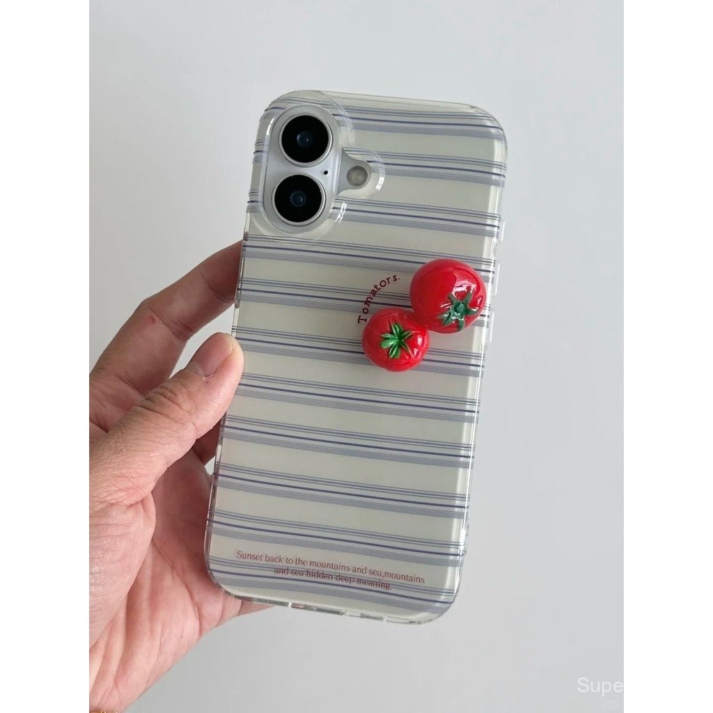 เคสโทรศัพท์เหมาะสําหรับiPhone 7 8 X XS XR XSMAX 11 12 13 14 15 16 17 Pro max Plus Airลายมะเขือเทศกัน