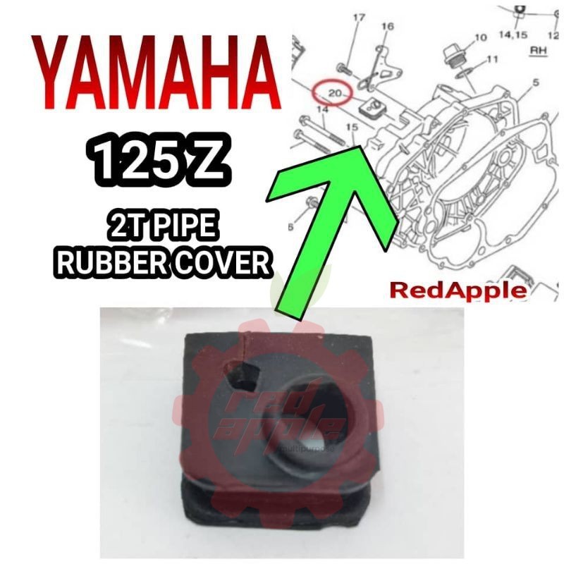 YAMAHA Y125 Y125Z Y125R 125Z 125ZR 2T ยางยึดน้ํามัน