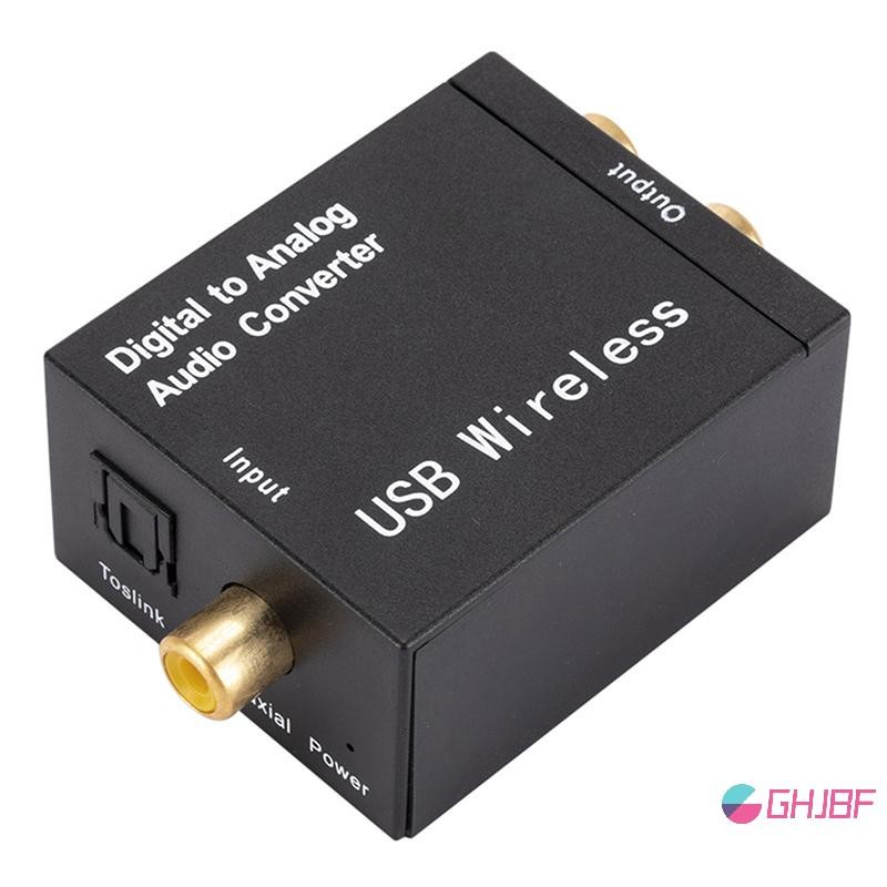 GHJBF] Digital to Analog Converter Optical Fiber Toslink Coaxial Converter ไปยัง RCA คอเต่า NSnknamh