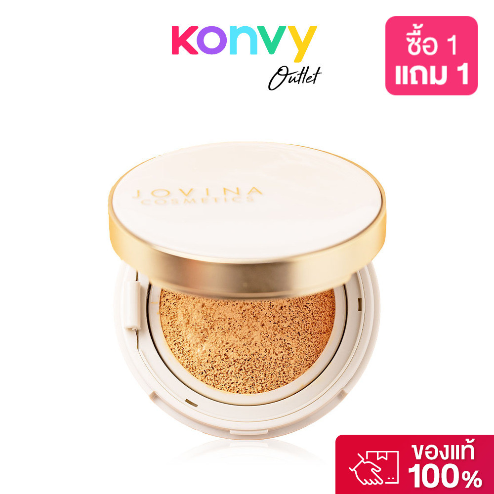 คุชชั่นโจวีน่า JOVINA COSMETICS Everyday Perfecting Cushion Long Wear SPF 25 PA+++ 15g.