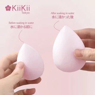 KiiKii พัฟแต่งหน้า ฟองน้ําแต่งหน้ามินิ เซตกล่อง 18 ชิ้น ฟองน้ําไข่ ใช้ได้แห้งและเปียก