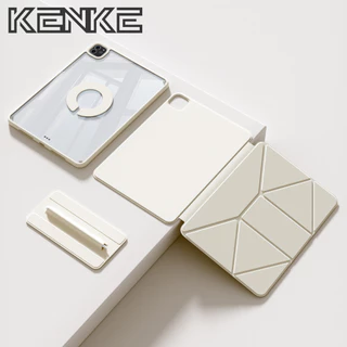 KENKE iPad กรณีแท็บเล็ตหมุนที่ถอดออกได้แม่เหล็กสําหรับ iPad 2026 Air Pro 11 นิ้ว 2024 Air 13 "M2 M3 pro 12.9 mini 6/ mini 7 a17 pro กรณี iPad 10th gen 11 A16 Air 4/5/6/7 air 8 เคสไอแพด หมุน 360 case ipad