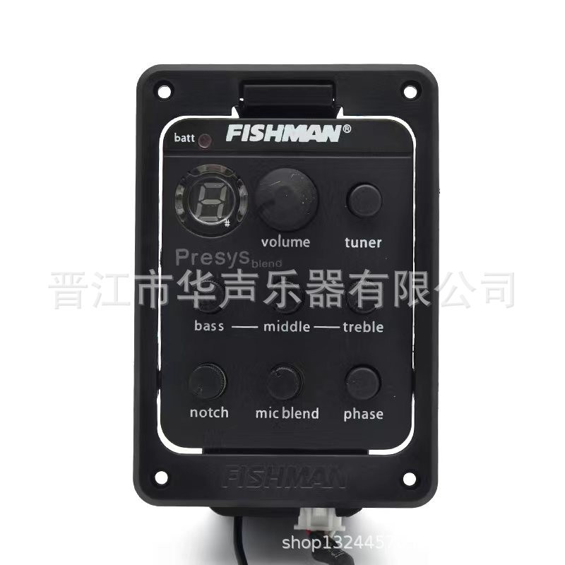 渔夫吉他拾音器EQ电箱均衡器301吉他配件民谣吉他拾音器液晶调音