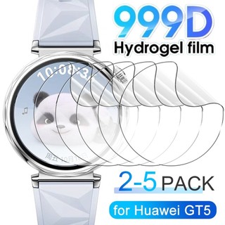 1-5PCS HD Clear Hydrogel Soft Film สําหรับ Huawei Watch GT6/5 pro GT5/4 41/46MM Anti-scratch ป้องกันหน้าจอฟิล์มไม่แก้ว