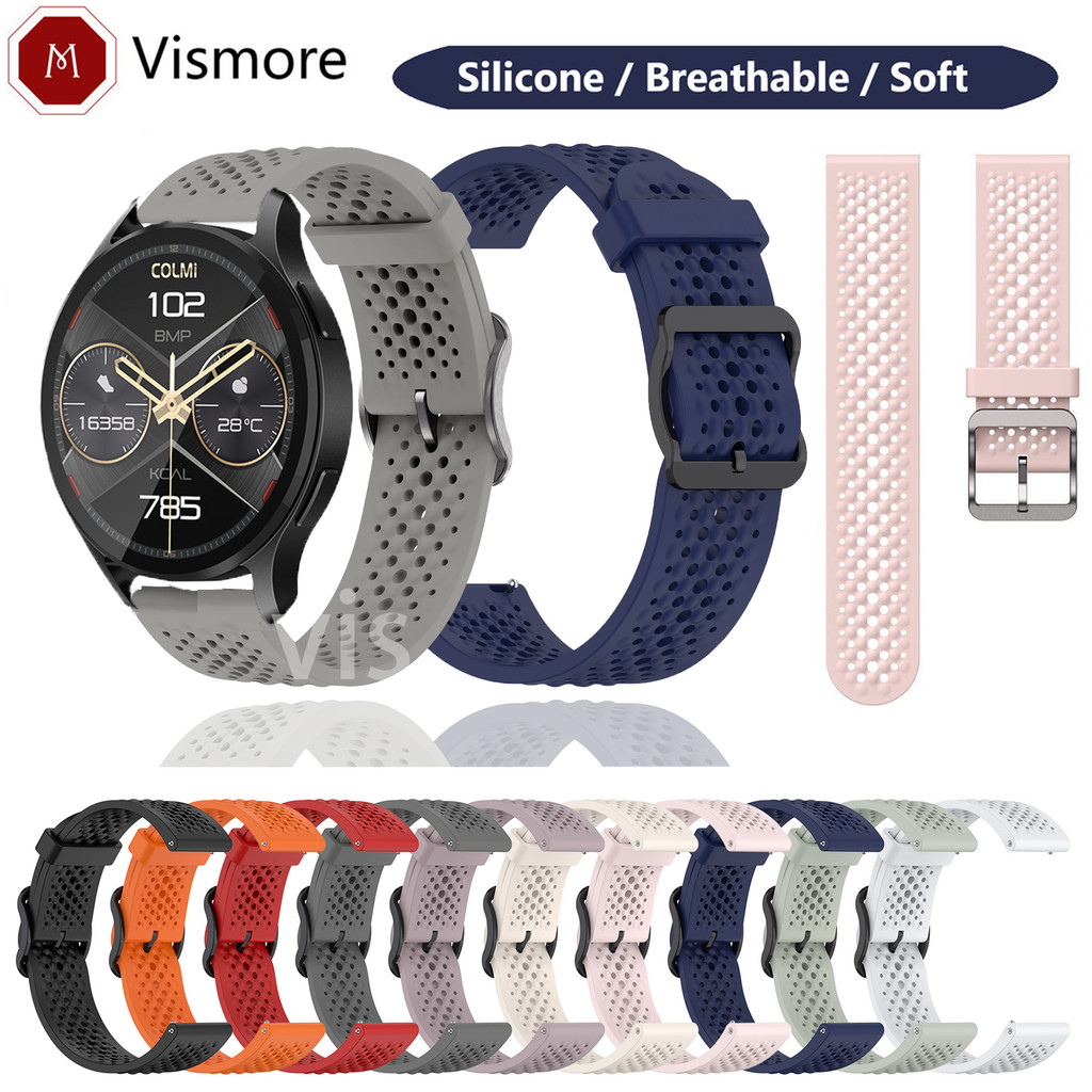 20 มม.22 มม.ซิลิโคนสําหรับ COLMI P60/P68/P78/P82/P8/P9/P28/P73/P76/P81 Plus Pro Land 2S/C81/C8/M41/M