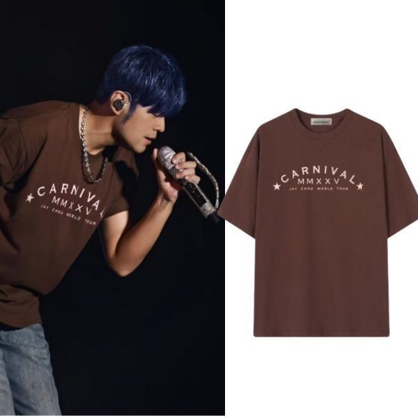 เสื้อยืดแขนสั้นผู้ชายและผู้หญิง แบบพิเศษจากคอนเสิร์ต Jay Chou ในเมืองหนานหนิง