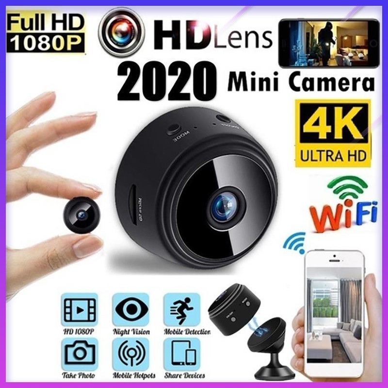 A9 Mini กล้อง 4K Full HD 1080P App 150 องศามุมมองไร้สาย WiFi IP Security Network Monitor