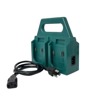 MAKITA สถานีชาร์จอย่างรวดเร็ว ฟังก์ชั่นคู่ชั้นวางมือจับแบบพกพาสําหรับ ดู 18โวลต์ ที่เก็บแบตเตอรี่และแท่นชาร์จ