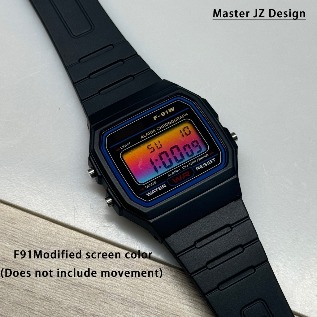 F91 W158 W159 ดัดแปลงฟิล์มสีหน้าจอ DIY นาฬิกาหน้าปัดคุณภาพสูงอุปกรณ์เสริมดัดแปลง