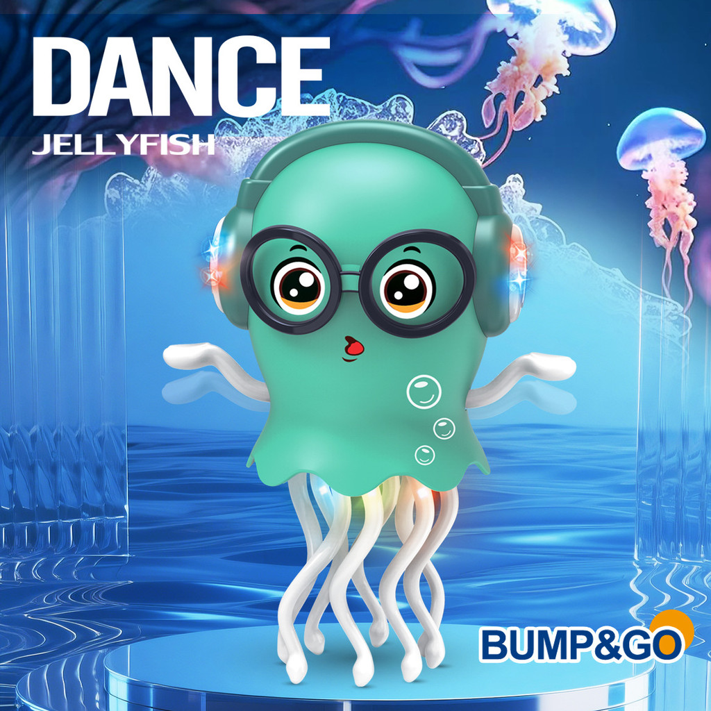 แมงกะพรุนไฟฟ้า Magical Dancing Octopus ของเล่น Octopus หลีกเลี่ยงอุปสรรคอัตโนมัติเด็กการศึกษา De