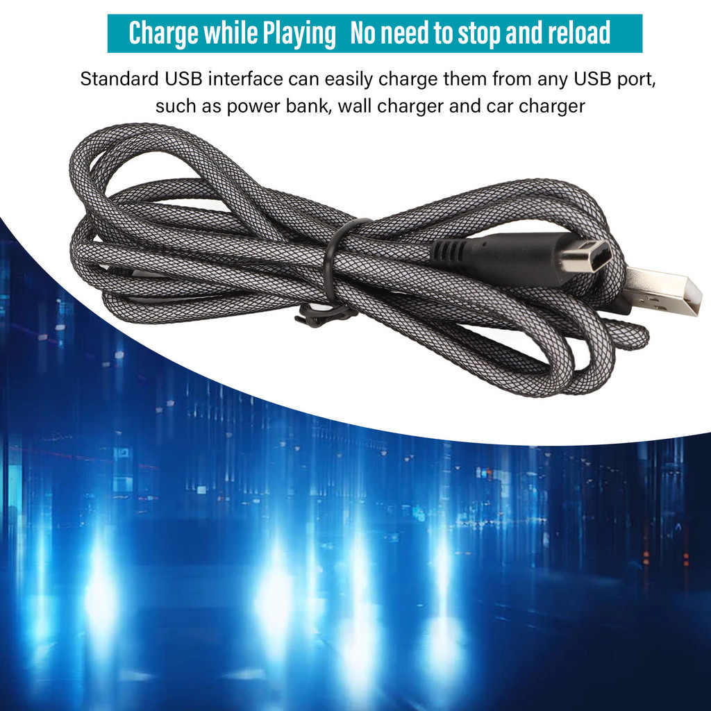 สนุก ~ 2 ชิ้นสําหรับ 3DS สายชาร์จ USB 5ft ชาร์จสําหรับ 2DS 3DS 3DS XL ใหม่ 3DS ใหม่ 3DS XL ใหม่ 2DSX