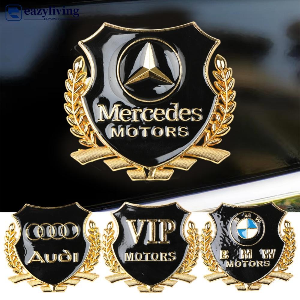 EAZYLIVING 3D โลหะรถ VIP มอเตอร์สัญลักษณ์ Badge Decal Trunk สัญลักษณ์ด้านหลัง Tailgate อุปกรณ์เสริมก