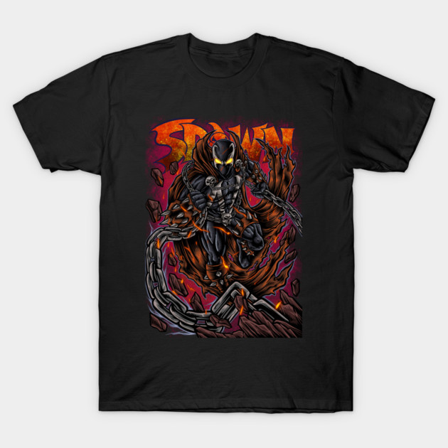 เสื้อยืด Vintage Spawn Darkart T-Shirt แท้ Cotton 100% การ์ตูน สวยๆ รัดรูป ใส่สบายๆ สีดำ oversize