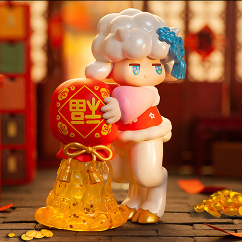 POPMART Tiger Leap ซีรีส์ตรุษจีนฟิกเกอร์ของเล่นปริศนากล่องของขวัญ - รูปที่ 6