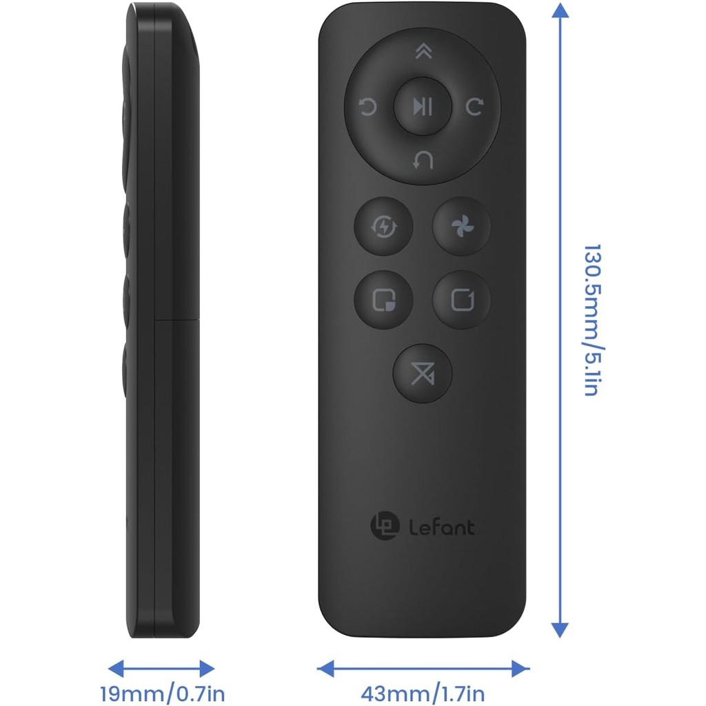 รีโมทคอนโทรล Lefant เวลากําหนดการ ควบคุมโหมดทําความสะอาด ปรับดูด เข้ากันได้กับเครื่องดูดฝุ่นหุ่นยนต์