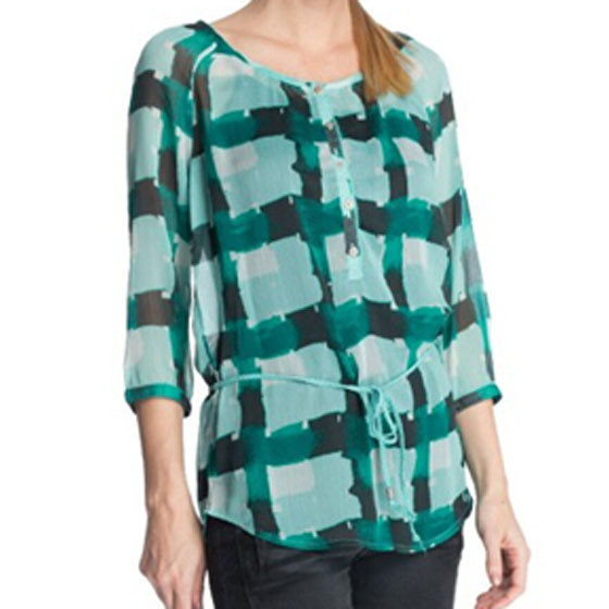 เสื้อเชิ้ตลายสก็อต ESPRIT สำหรับผู้หญิง แบบบางเบา ใส่สบาย