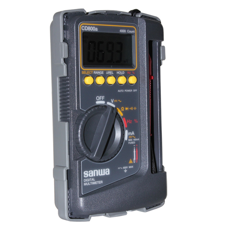 Sanwa Sanwa CD800a มัลติมิเตอร์แบบดิจิตอลกันกระแทกกันกระแทกแบบบูรณาการมัลติมิเตอร์มัลติฟังก์ชั่น