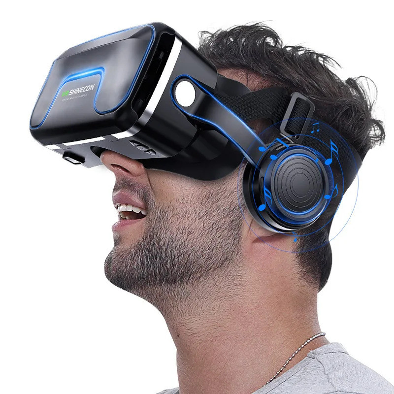 VR SHINECON G04EA 10.0 หมวกกันน็อคเสมือนจริง 3D แว่นตา Casque สําหรับสมาร์ทโฟนสมาร์ทโฟนแว่นตาชุดหูฟั
