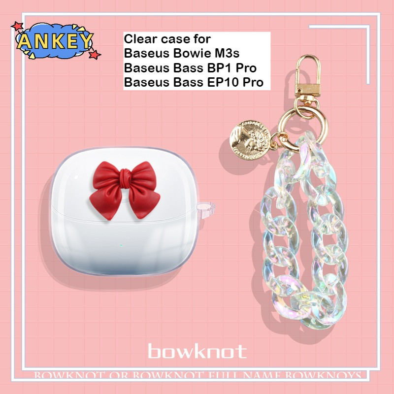 for Baseus Bass EP10 Pro / BP1 Pro Case Protective Transparent Clear TPU Covers Baseus Bowie M3s Bluetooth Earphone Shell Headphone Portable