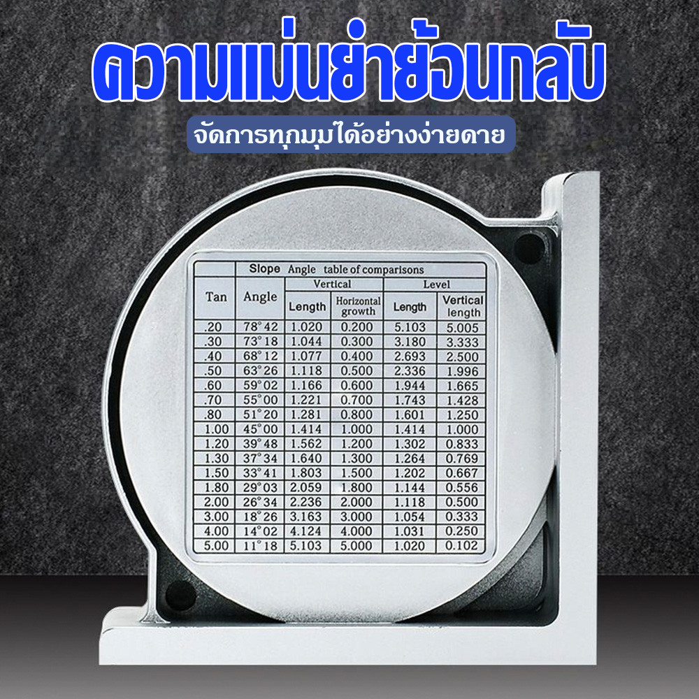 เอียง เครื่องมือวัด องศา โปรแทรคเตอร์ 360 ราคา ถูกที่สุด ดีลบีเคเค แกลเลอรีภาพที่ 8