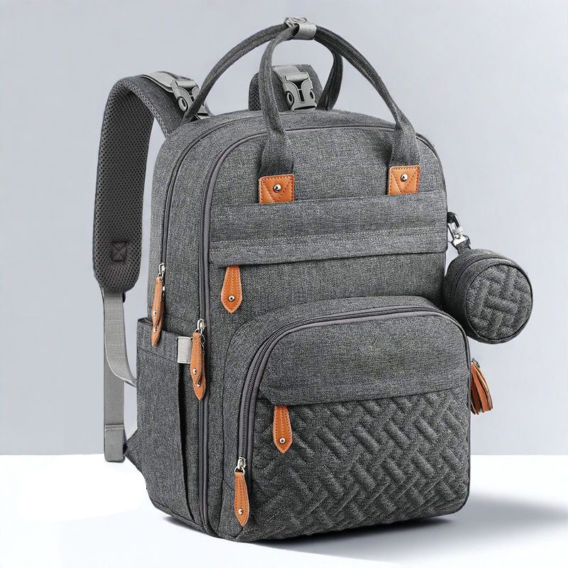 กระเป๋าคุณแม่ขายดีความจุขนาดใหญ่ SL189 | กระเป๋าใส่ผ้าอ้อมเด็กผ้าอ๊อกซ์ฟอร์ดกันน้ํา | กระเป๋าเป้ Sto