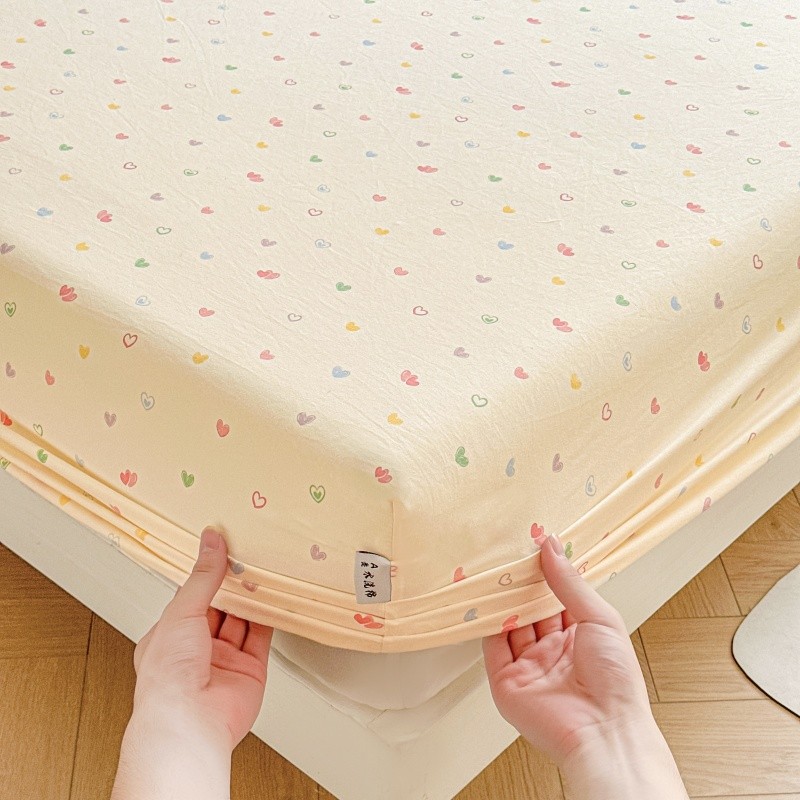 ผ้าปูที่นอนและปลอกหมอนลายดอกไม้น่ารัก ทำจากโพลีเอสเตอร์ สำหรับเตียงCadarsizeต่างๆ