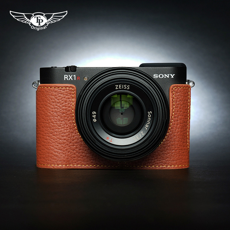 ไต้หวัน TP เหมาะสําหรับ Sony RX1RM3 เคสหนังแท้ RX1R3 เคสป้องกัน RX1R III กระเป๋ากล้องอุปกรณ์จับ