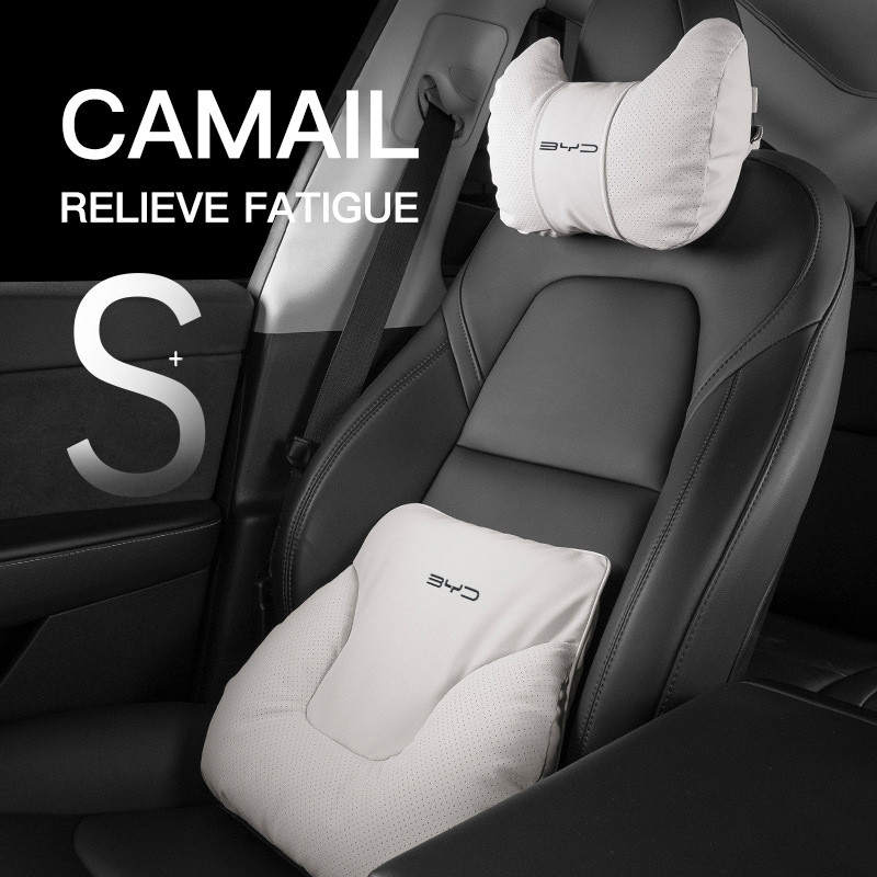 รถHeadrest/LumbarสนับสนุนTravel RestรถคอหมอนเบาะเอวสําหรับBYD Atto3 HanเพลงPlus Seagyll V2l Dolphin 
