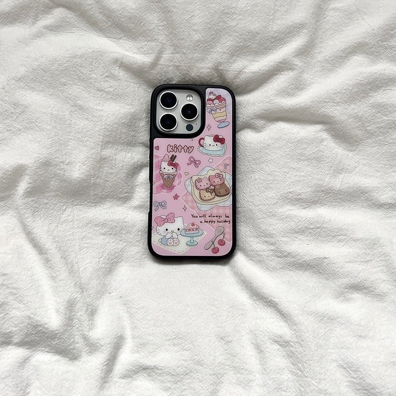 เค้กสีชมพูเคสโทรศัพท์ Drop-Resistant สําหรับ iPhone 16 Promax 15 Promax 11 12 13 14plus 15plus 16e 16plus 15pro