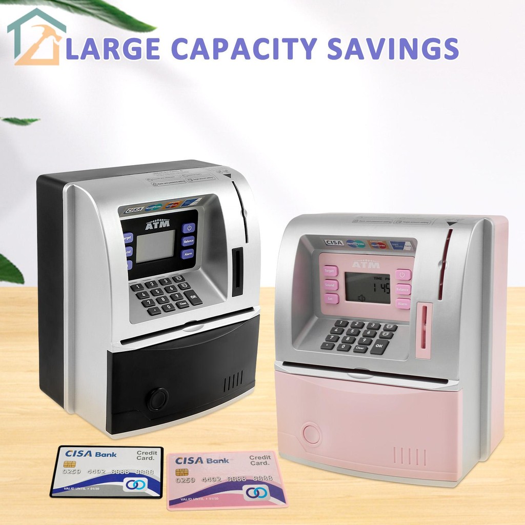 เครื่อง ATM ตู้เซฟพูดได้ กระปุกออมสินอัพเกรดกระปุกออมสิน ATM สําหรับเด็ก SHOPCYC7568