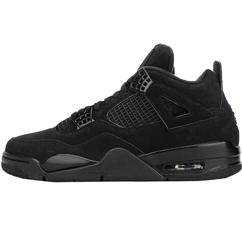 Coax Air Jordan 4 AJ4 Black Cat Suede Black Samurai Pure Black CU1110-010