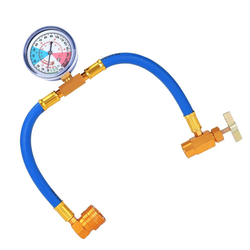 1/2 ด้าย R134A เติมหลอดสําหรับรถยนต์ A/C สารทําความเย็น DIY ยานยนต์เครื่องปรับอากาศฟลูออไรด์ Plus ท่