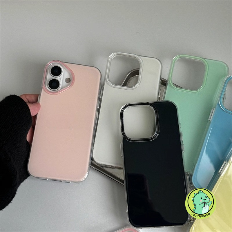 Jelly สีเคสโทรศัพท์สําหรับ Vivo V40 V30 SE V30E V29 V29E V27 V27E V25 V25E V23 V23E V21 V21E V20 V19 Pro Lite 5G 4G หรูหราปลอกกันกระแทกน่ารักGlossy Hard