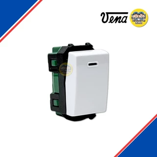 **ยกกล่อง** VENA สวิตซ์ไฟฟ้า 1 ทาง รุ่น LS1641 แบบเสียบ ยกกล่อง 20 ชิ้น รุ่นใหม่ วีน่า สวิตซ์-ปลั๊ก L-Series