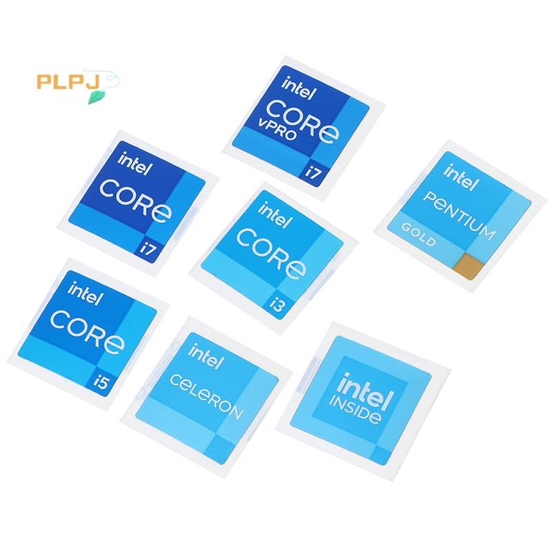 PLPJ 5pcs ใหม่ 11 รุ่น i3 i5 i7 VPRO INSIDE แล็ปท็อปเดสก์ท็อป CPU DIY สติกเกอร์ใหม่
