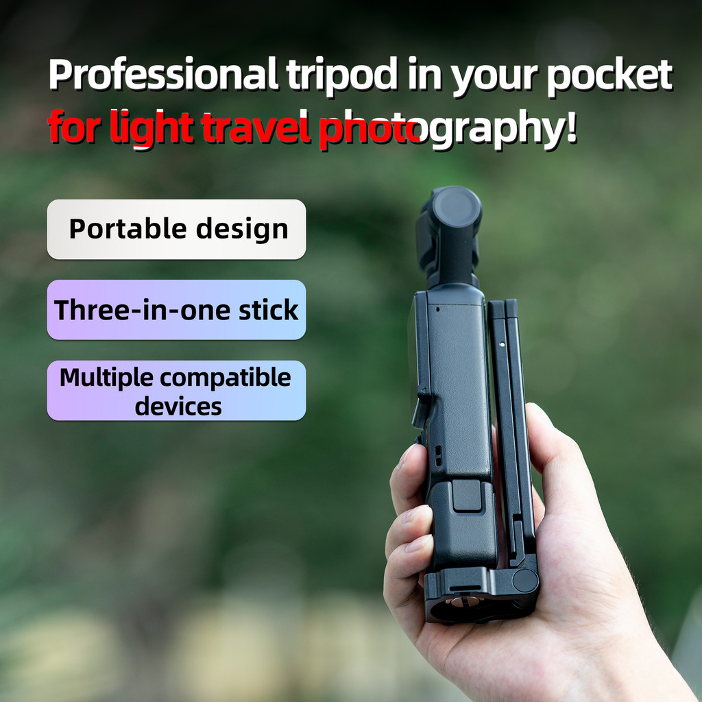 สําหรับ DJI Pocket 3 กล้องกีฬา Universal ขาตั้งกล้องแม่เหล็กพับได้ Universal Live Stand Action5 ขาตั้งกล้องเดสก์ท็อป