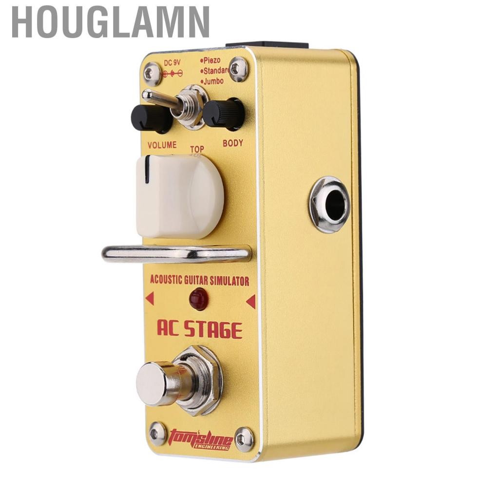 Houglamn Houglamn-th aroma AAS-3 AC Stage Acoustic Guitar Simulator Mini Electric Effect Pedal พร้อม